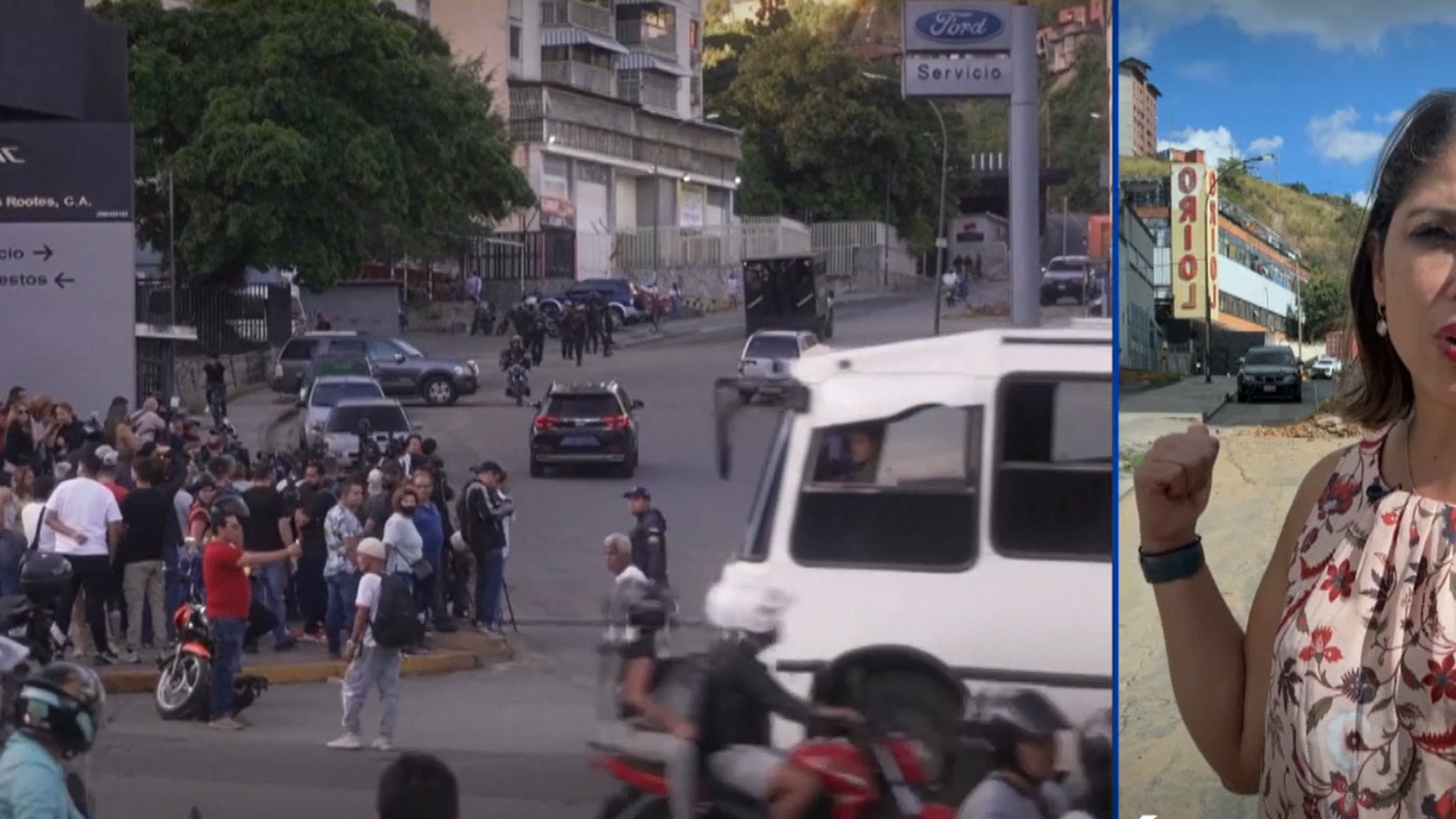 Los familiares de presos políticos siguen angustiados y desesperados frente al Helicoide de Venezuela