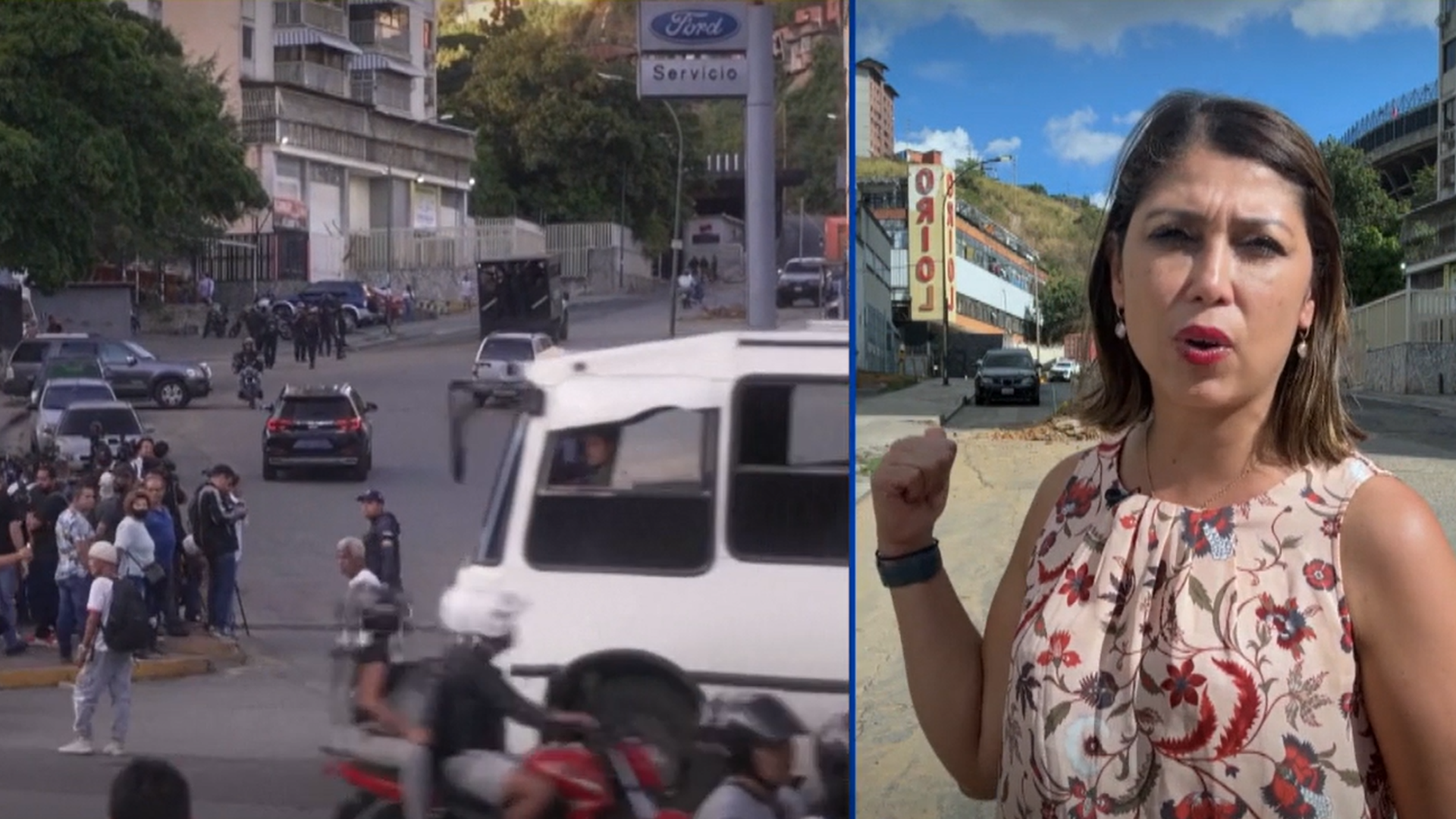 Los familiares de presos políticos siguen angustiados y desesperados frente al Helicoide de Venezuela