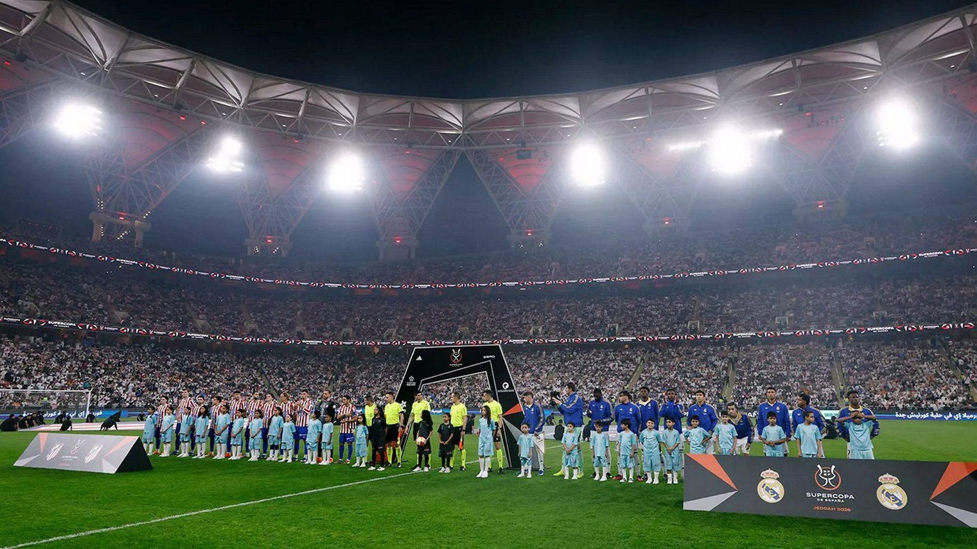 Once iniciales de Atlético y Madrid en la Supercopa 2026