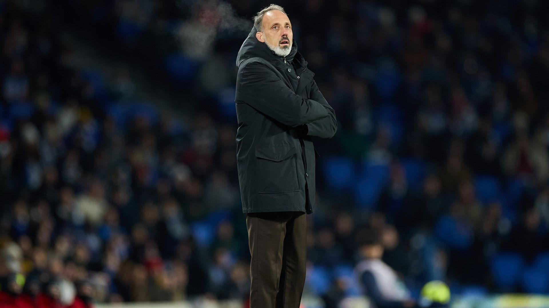 Pellegrino Matarazzo, durante el Real Sociedad-Atlético
