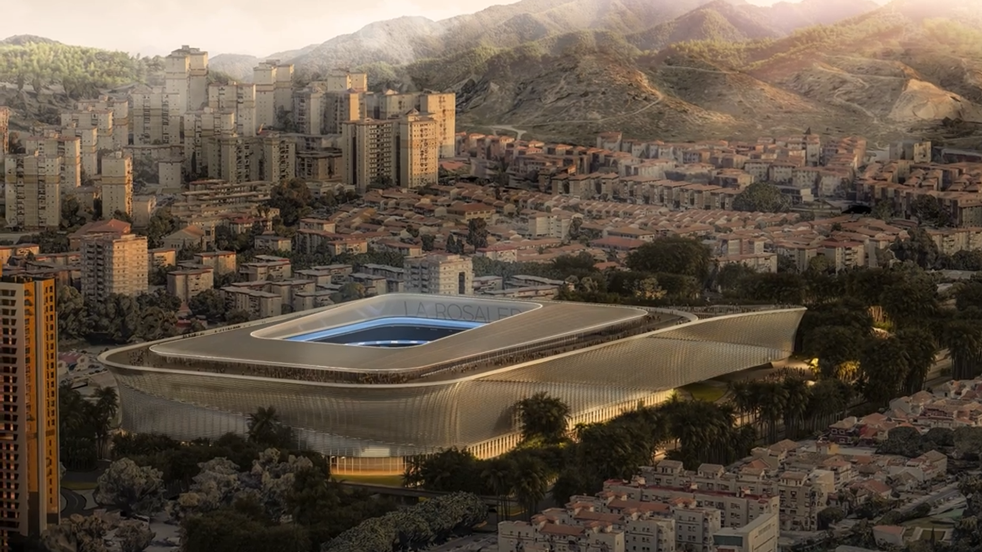 La proyección de 2024 para la remodelación de La Rosaleda, en Málaga La proyección de 2024 para la remodelación de La Rosaleda, en Málaga