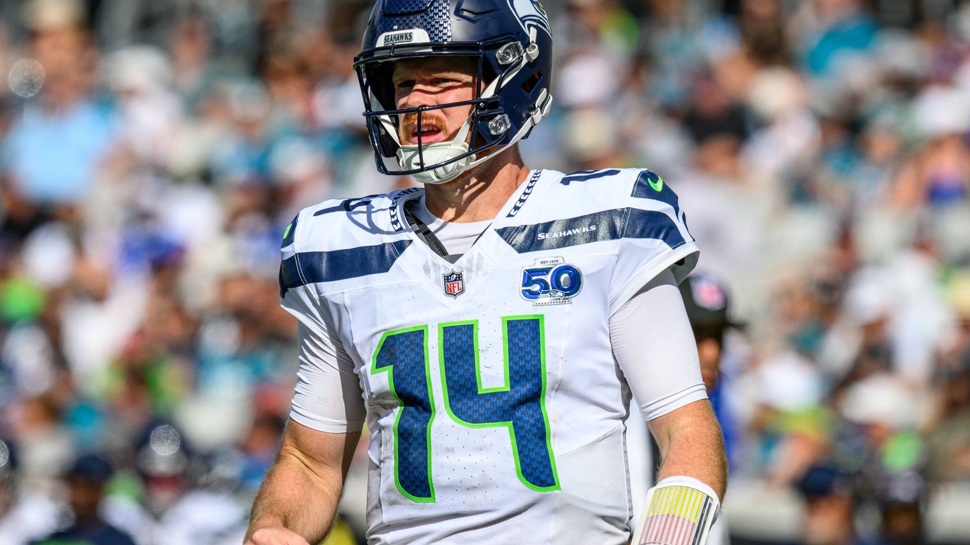 Sam Darnold, quarterback de los Seattle Seahawks