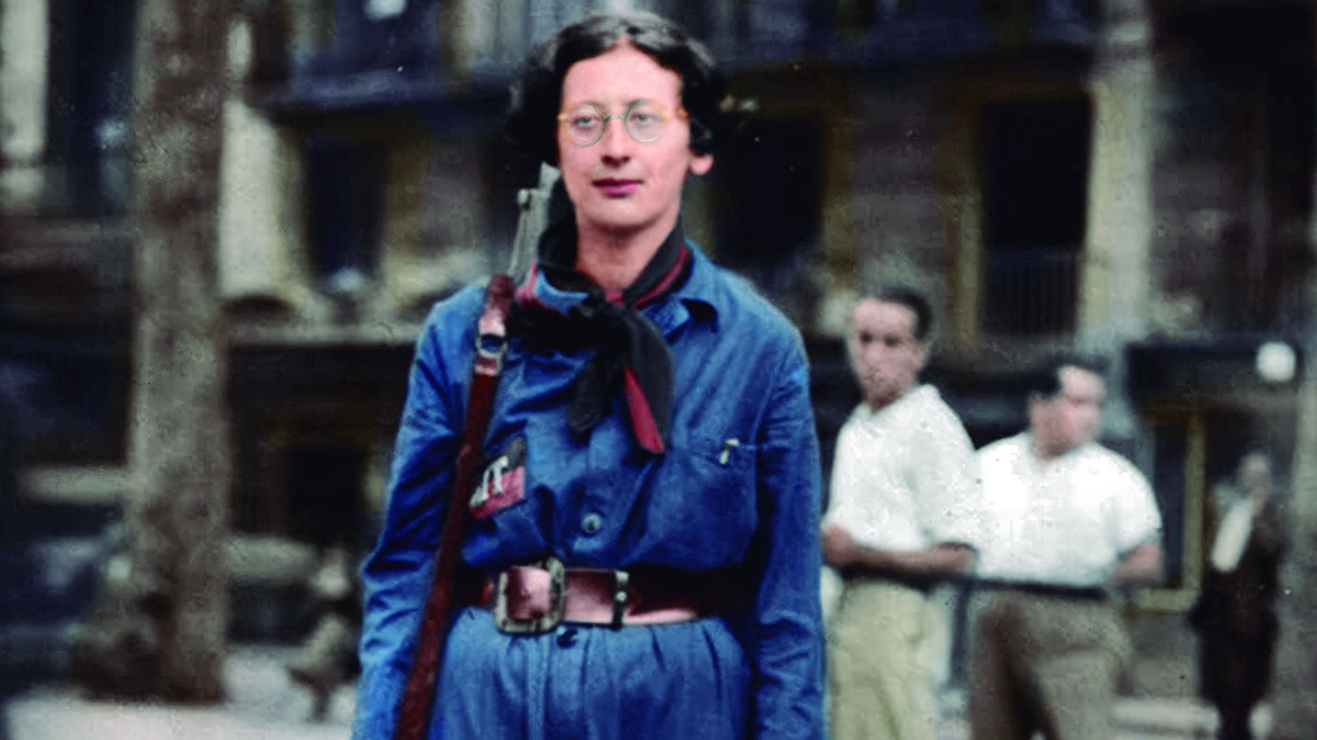 Simone Weil, fotografía coloreada por «La Historia, a Color».