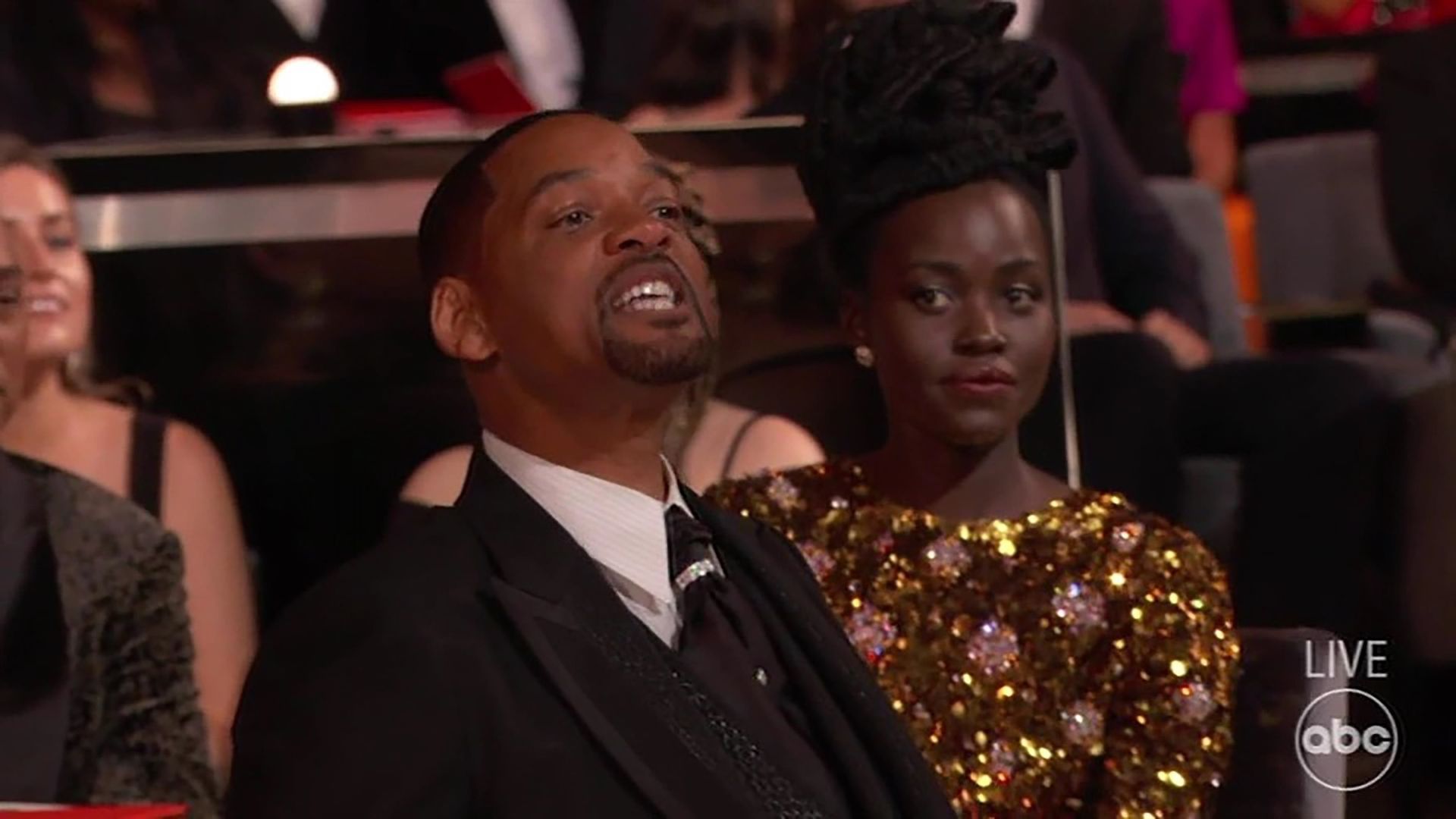 Will Smith en los Premios Oscar minutos antes de su enfrentamiento con Chris Rock