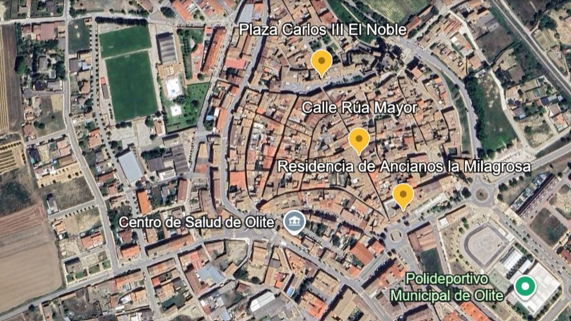 Zona en la que Juan Ángel desapareció en Olite