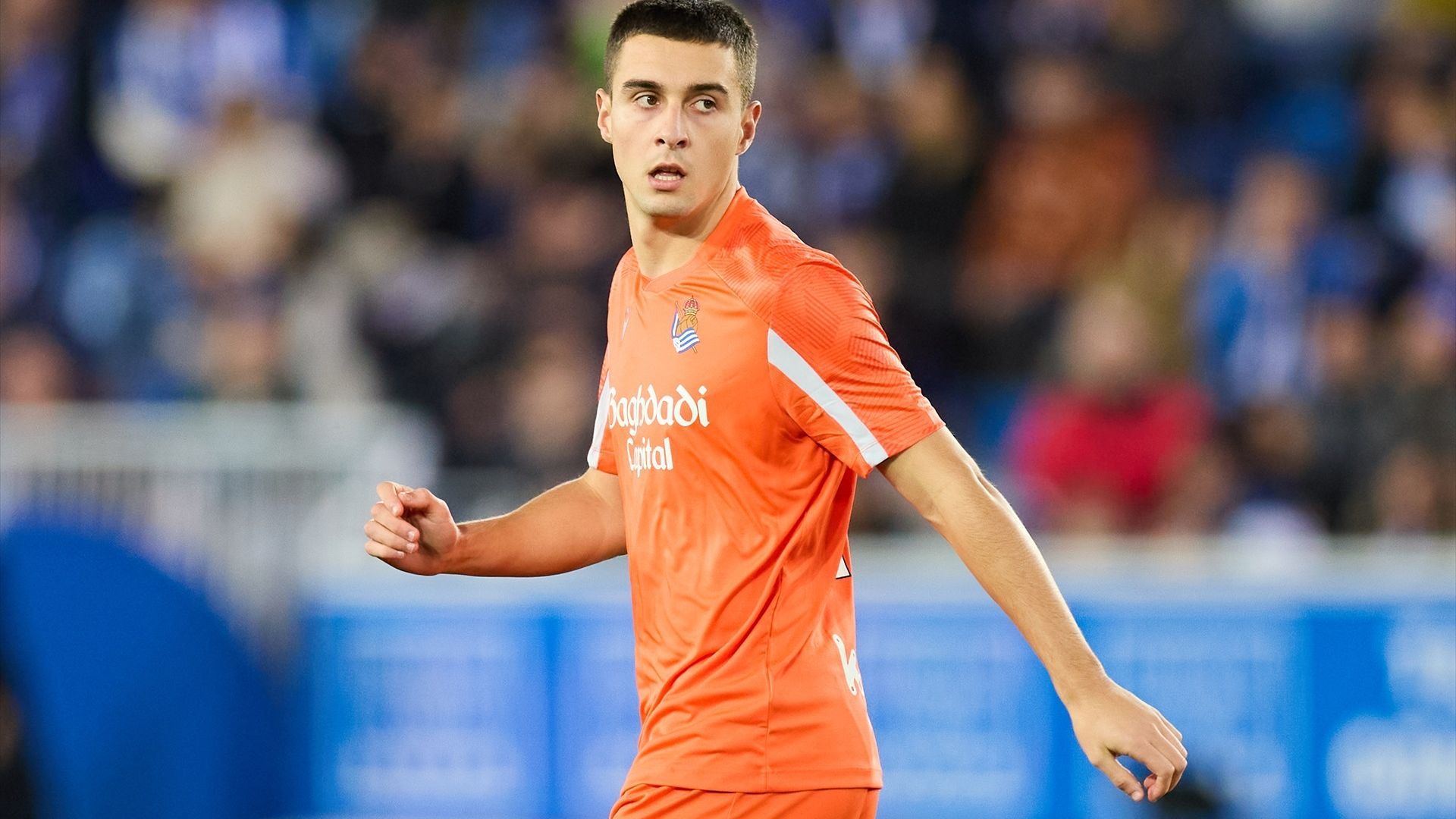 Jon Karrikaburu, en un partido de la Real Sociedad Jon Karrikaburu, en un partido de la Real Sociedad