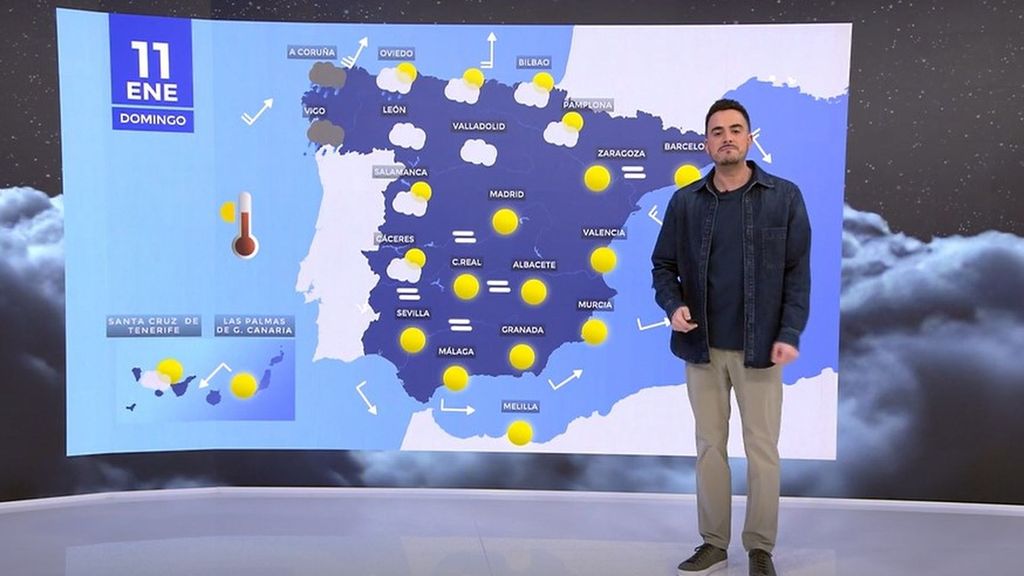 La llegada de un anticiclón provoca el aumento de las temperaturas en muchas zonas de España: se esperan subidas de hasta 8 grados