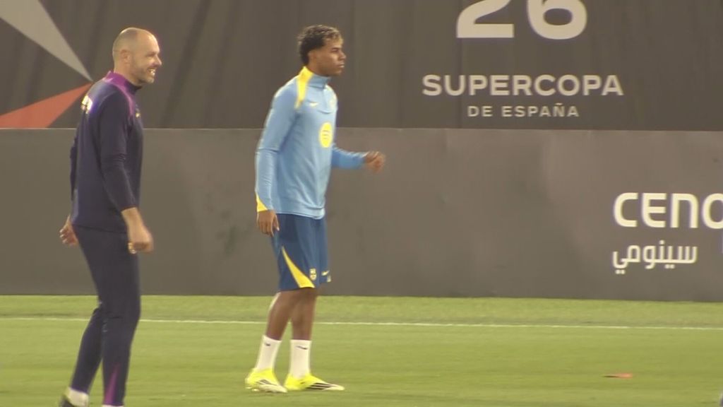 Lamine Yamal demuestra que está al 100% para la Supercopa