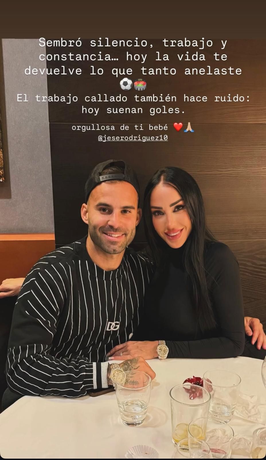 El mensaje de Aurah Ruiz por los goles de Jesé Rodríguez