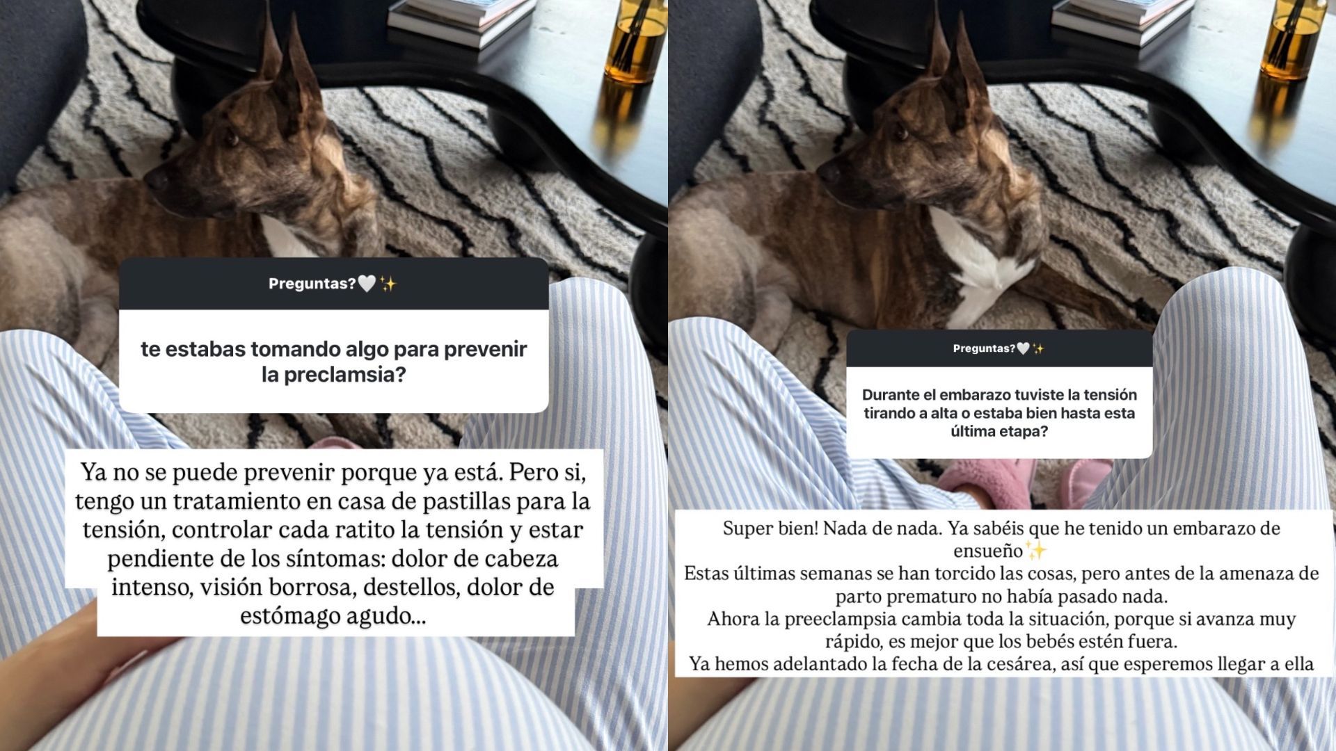 Estela Grande explica la complicación de su embarazo