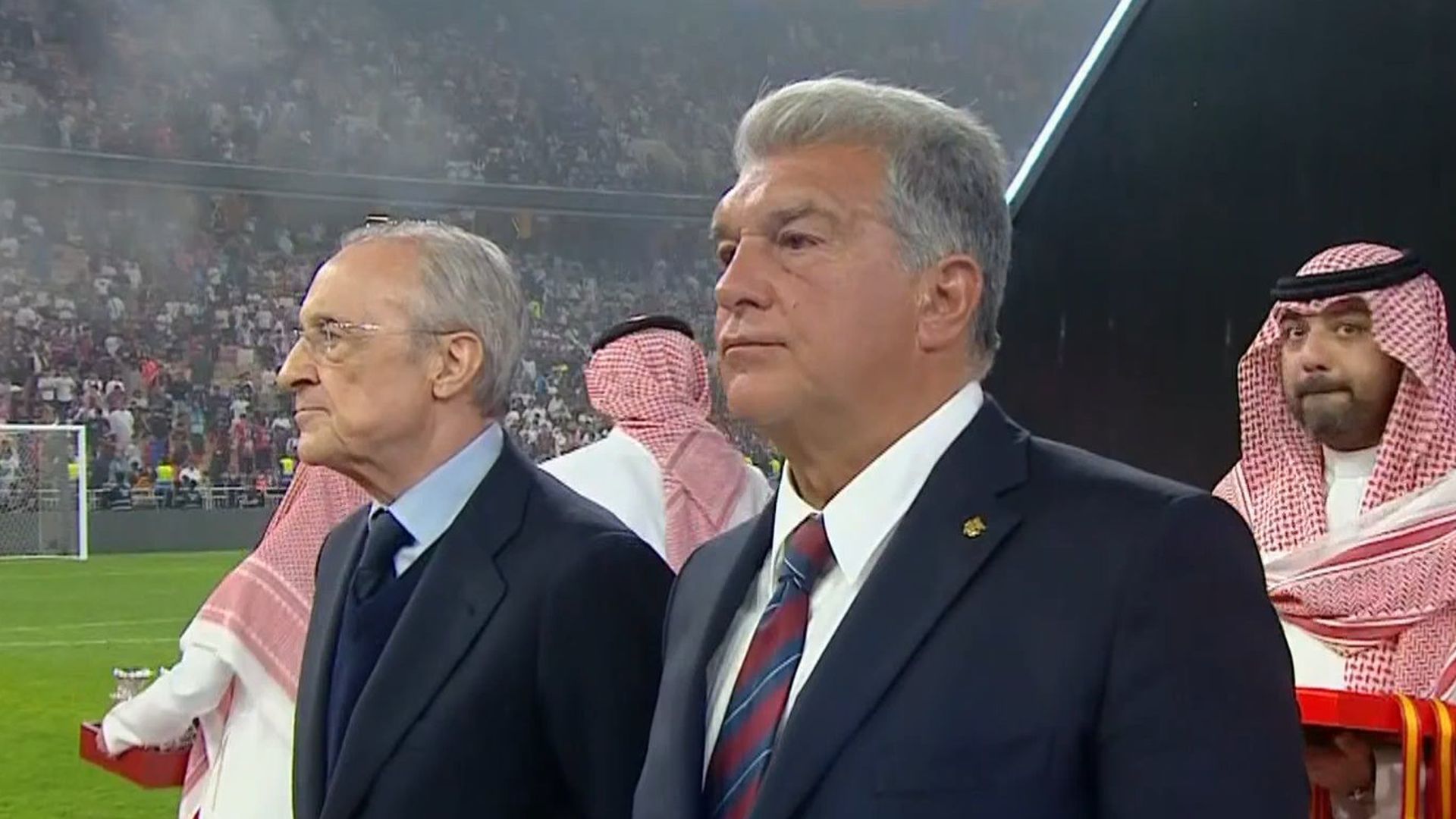 Joan Laporta y Florentino Pérez en la celebración