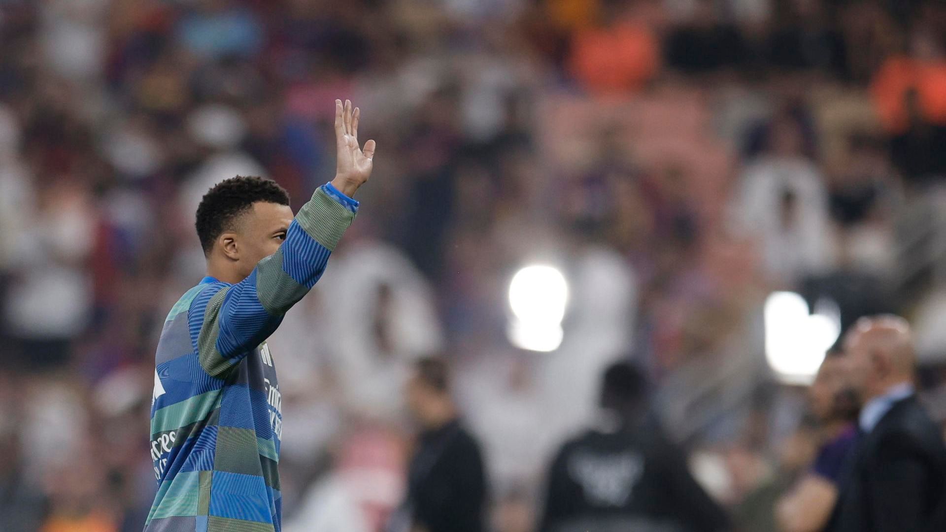 Kylian Mbappé en la final de la Supercopa de España