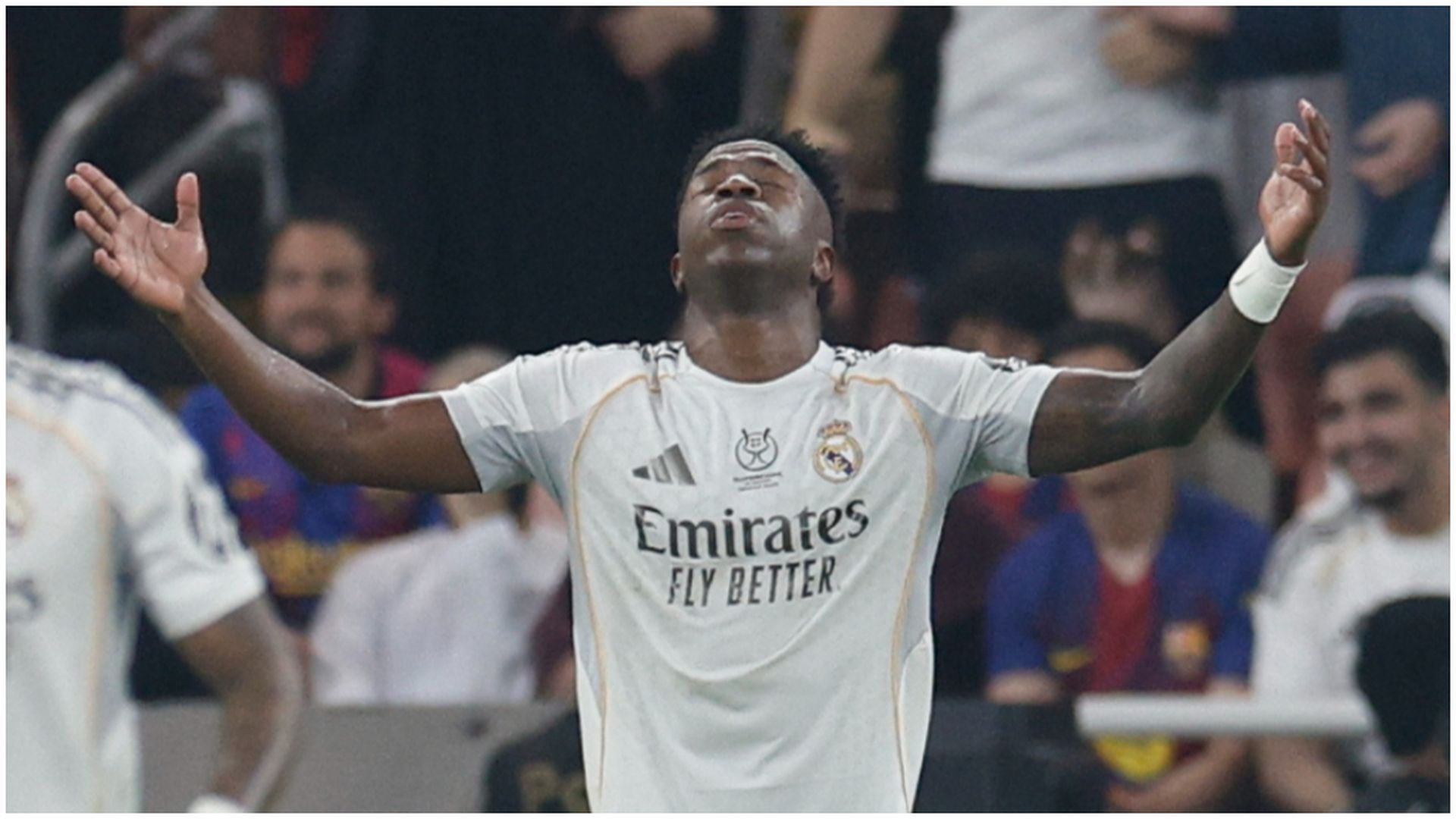 Vinicius celebra el gol ante el Barça Vinicius celebra el gol ante el Barça