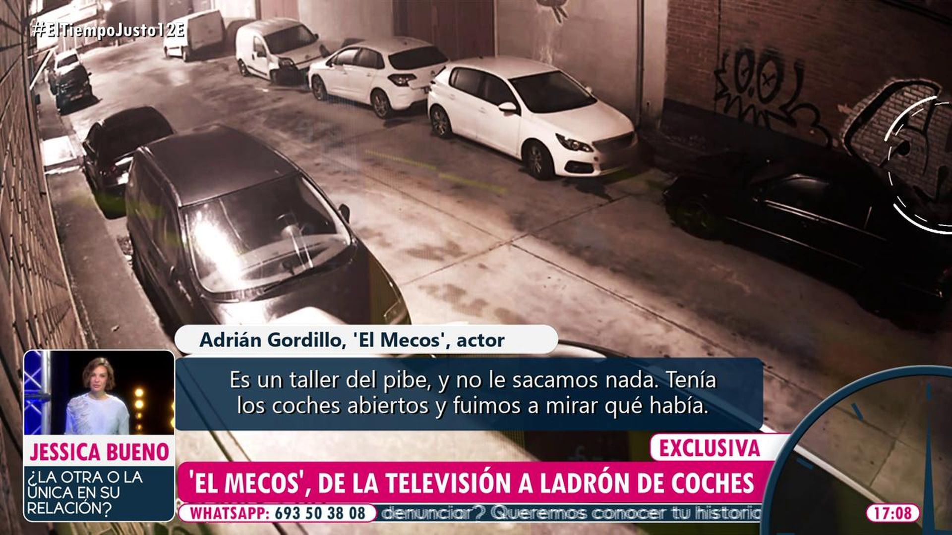 Adrián Gordillo, pillado saqueando seis coches