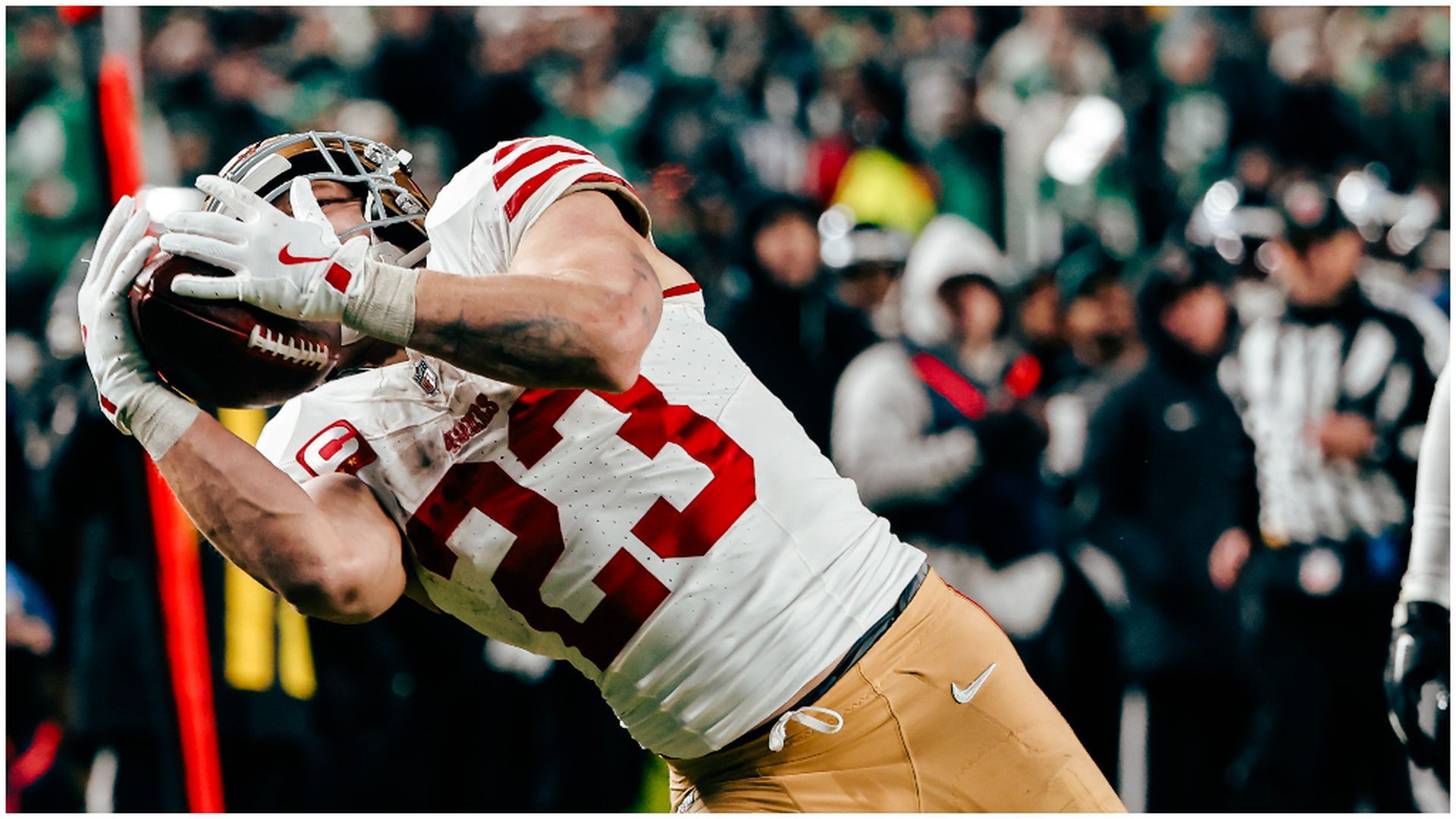 Christian McCaffrey, runningback de los 49ers