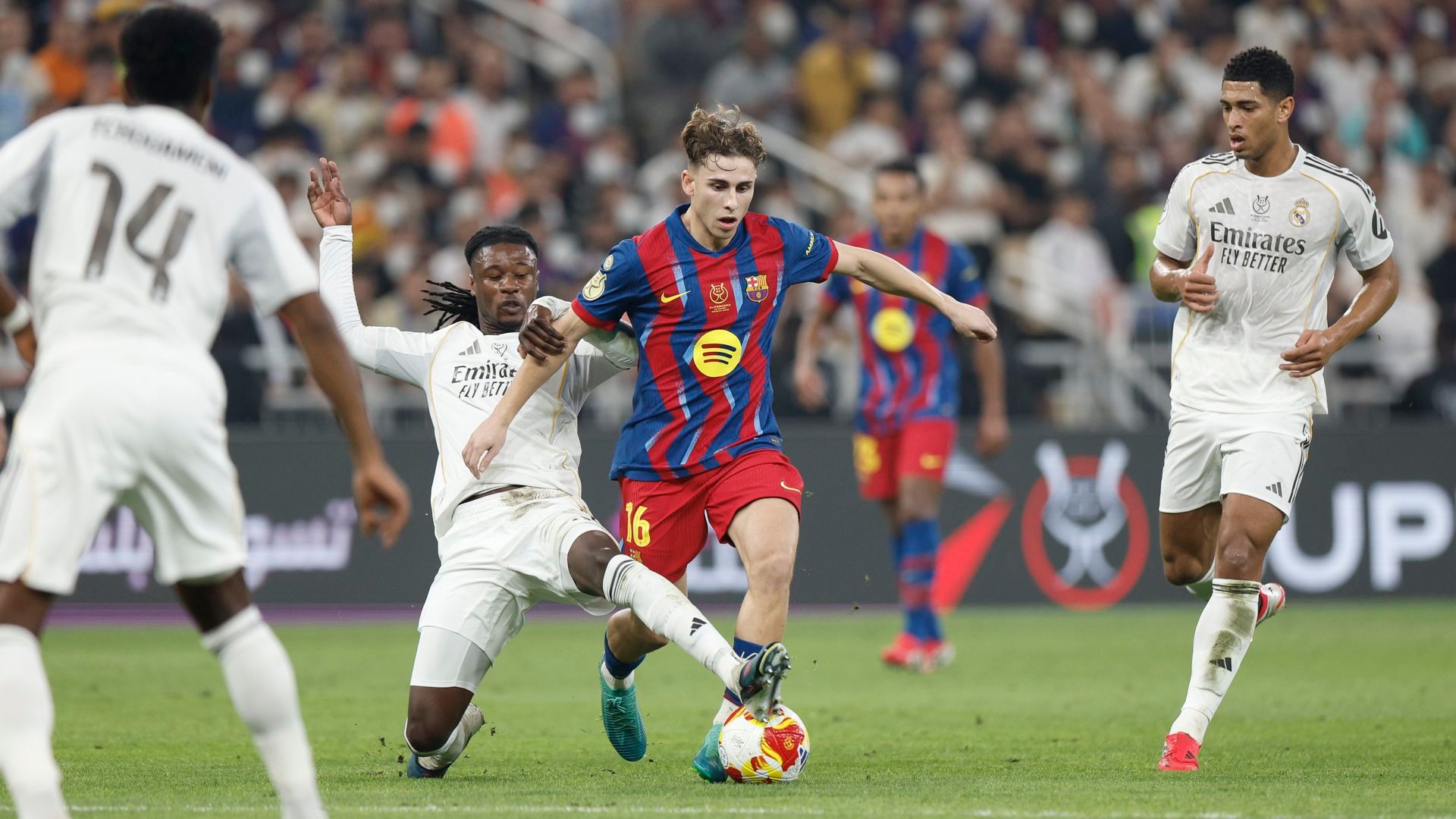 Fermín López en el Barça - Real Madrid