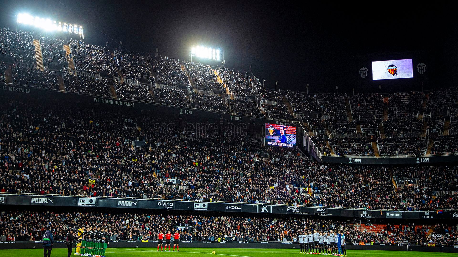 Homenaje a Fernando Martín en Mestalla