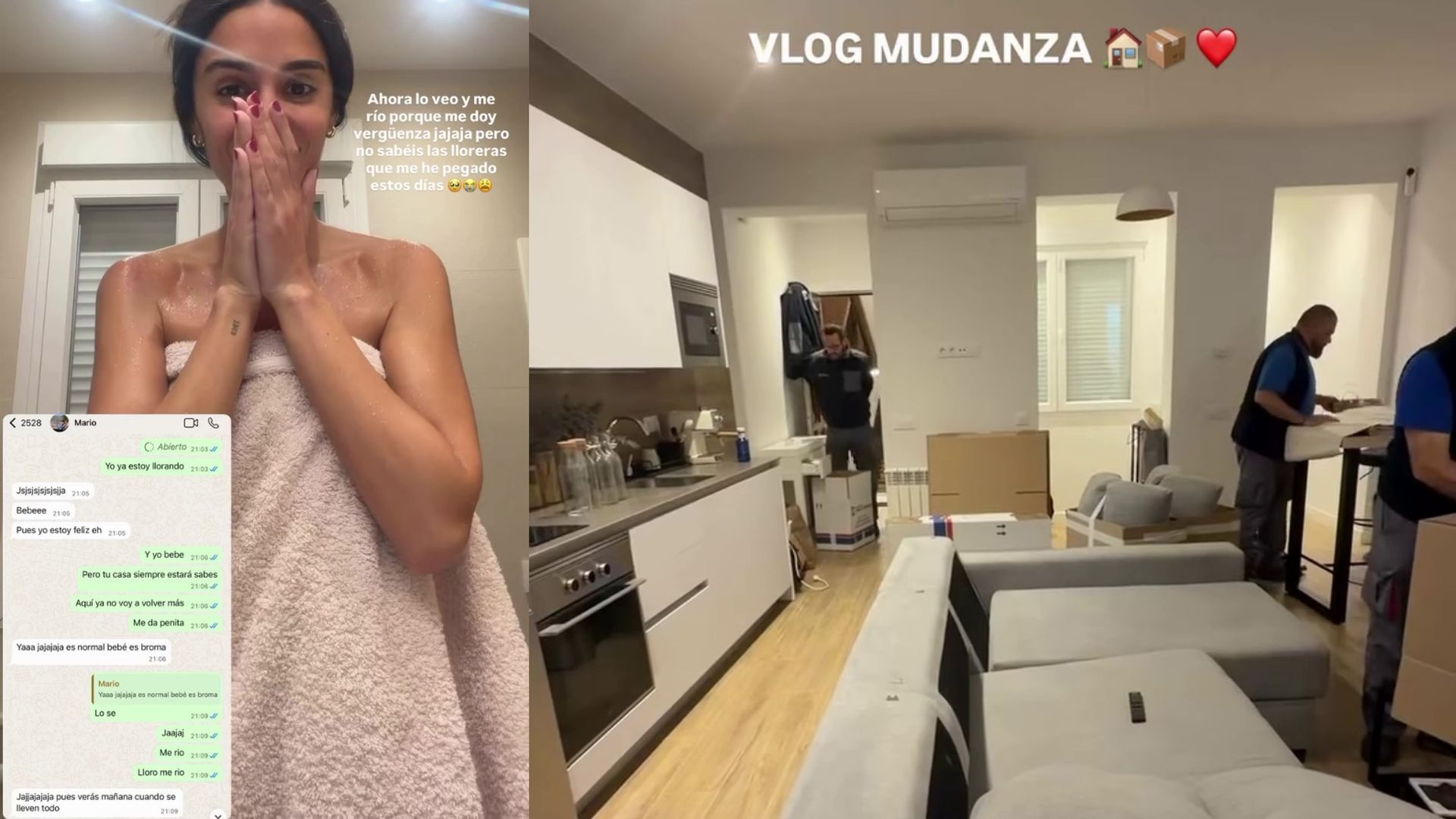 La mudanza de Claudia Martínez de su piso de soltera