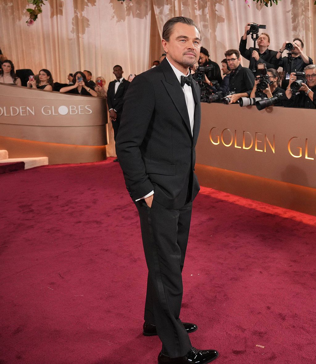 Leonardo DiCaprio, en la alfombra roja de los Globos de Oro 2026