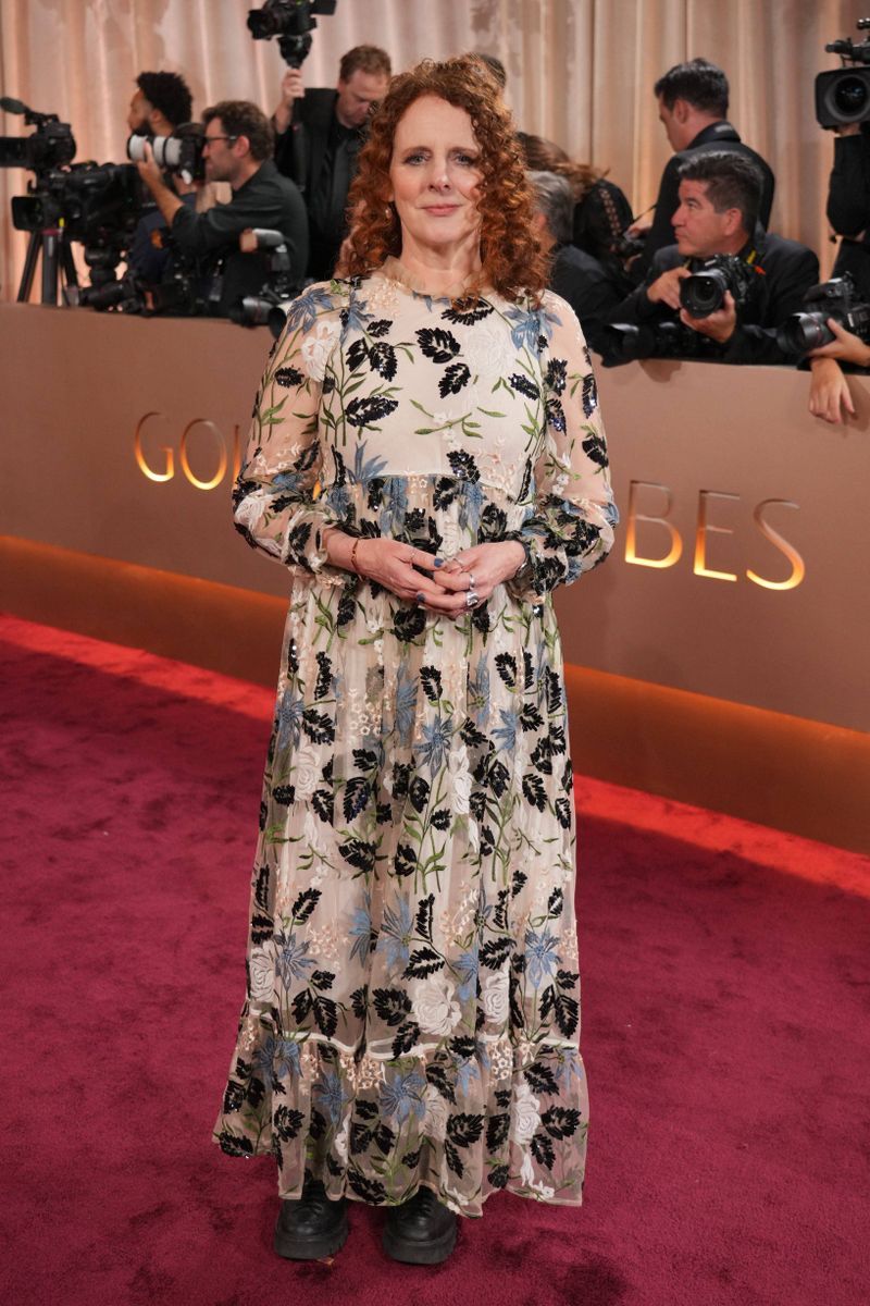 Maggie O'Farrell, en la alfombra roja de los Globos de Oro 2026