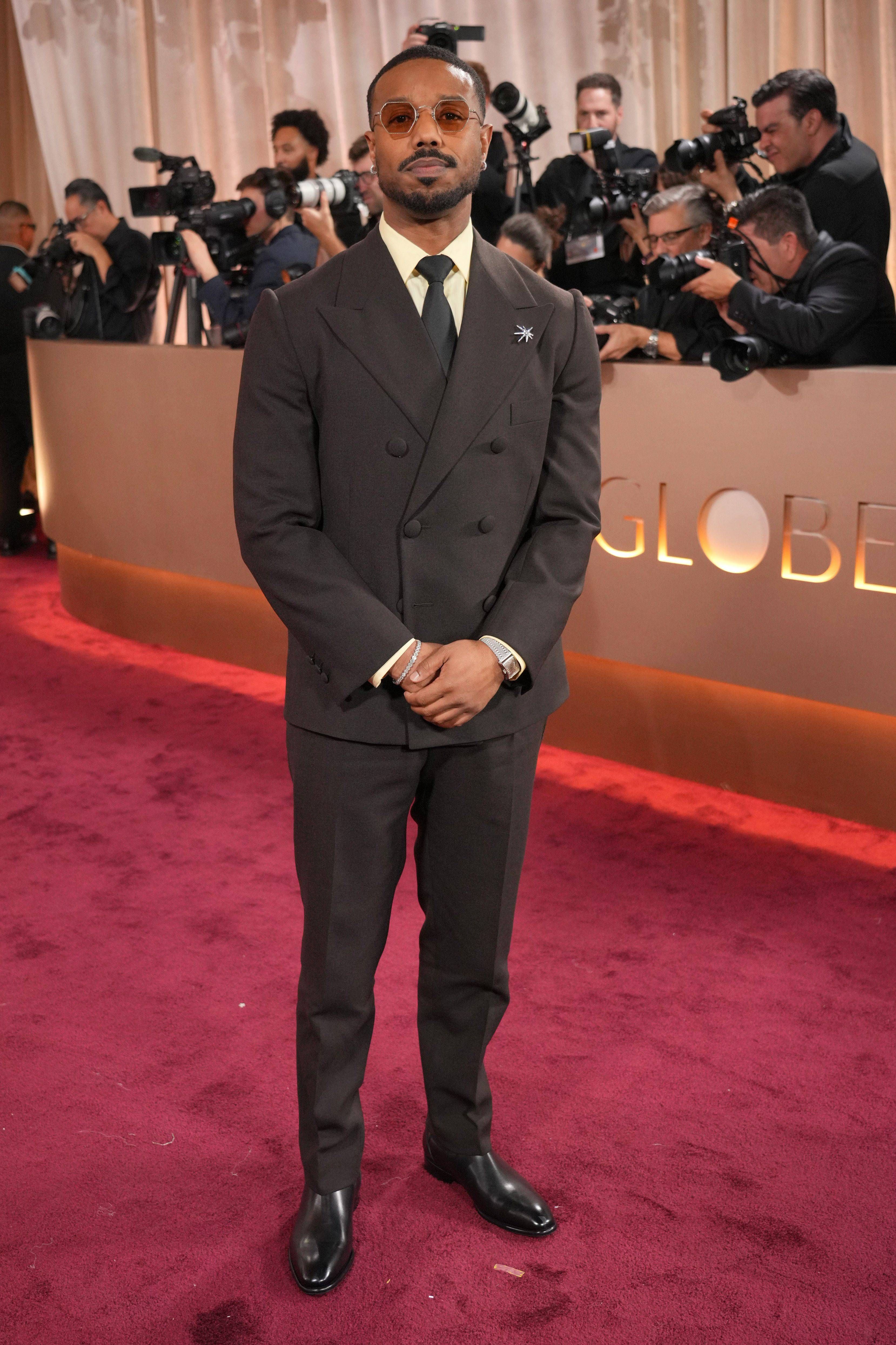 Michael B. Jordan, en la alfombra roja de los Globos de Oro 2026