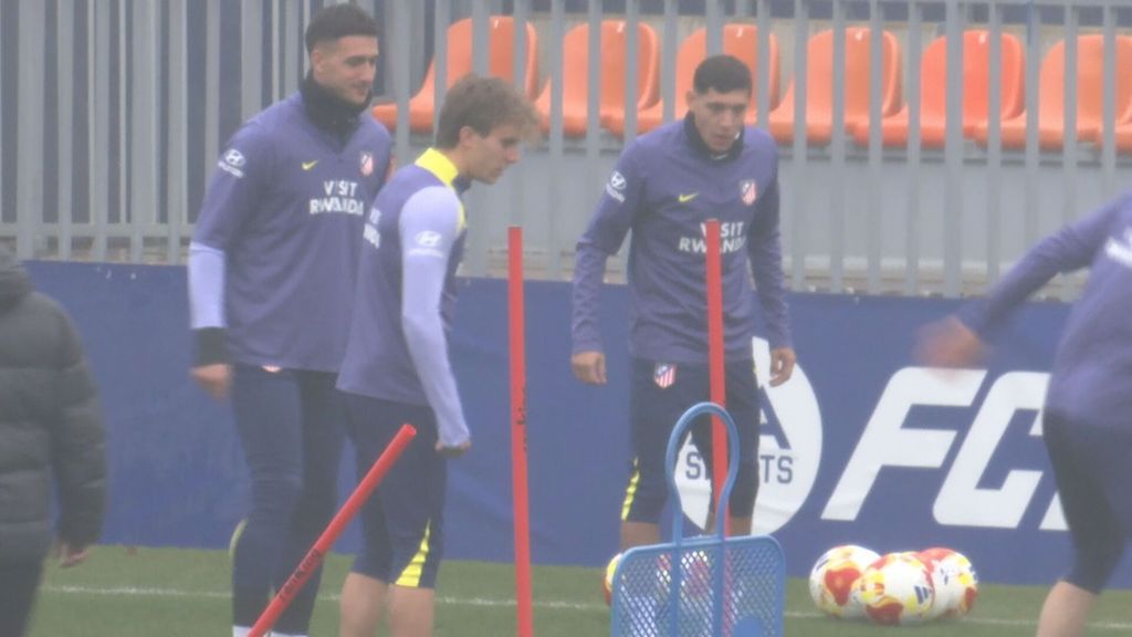 Pablo Barrios ya entrena con el Atlético de Madrid