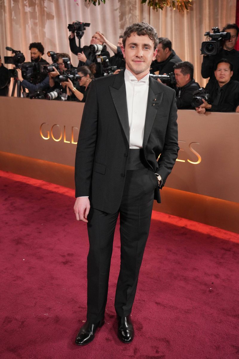 Paul Mescal, en la alfombra roja de los Globos de Oro 2026