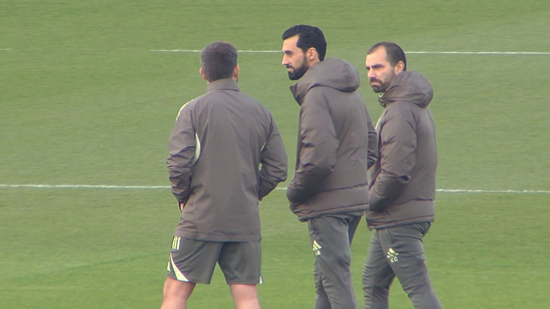 Álvaro Arbeloa en su primer entrenamiento como técnico del Real Madrid