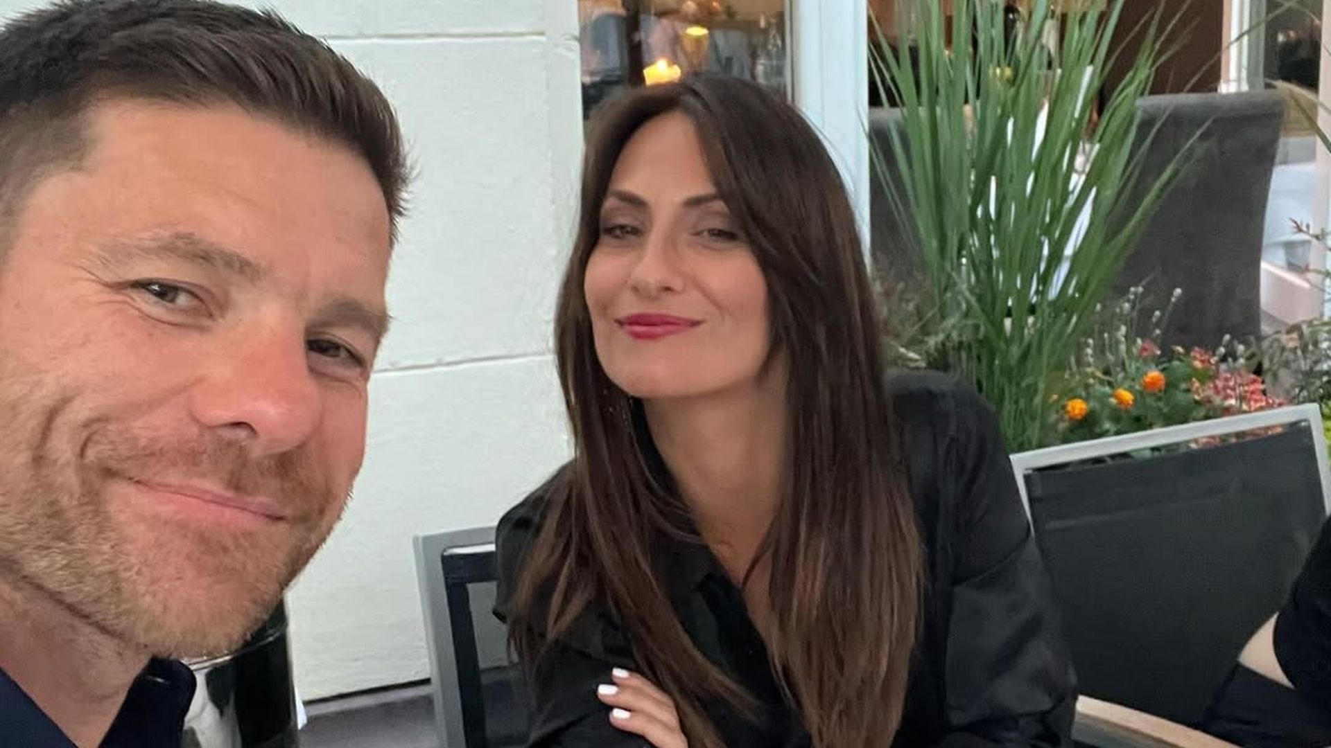 Xabi Alonso y Nagore Aranburu, en sus redes