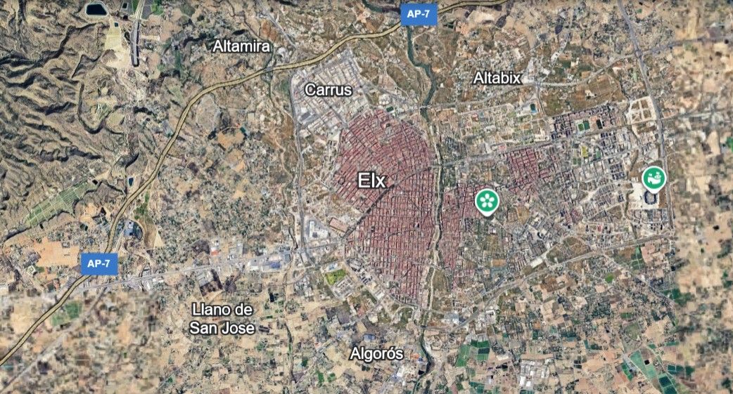 Zona de Elche, en Alicante