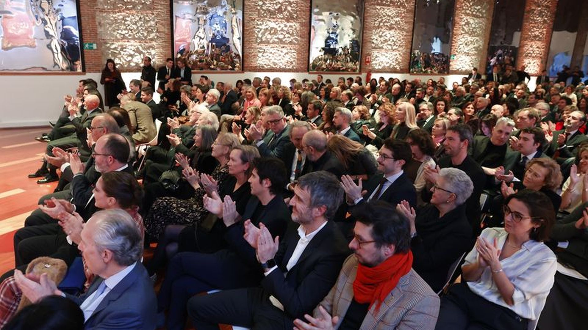 Asistentes al evento en la Real Fábrica de Tapices