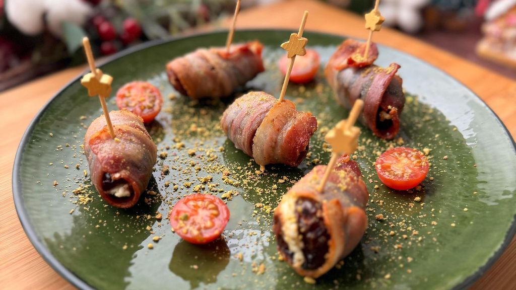 Dátiles rellenos de crema de queso y pistacho: el aperitivo perfecto listo en 15 minutos