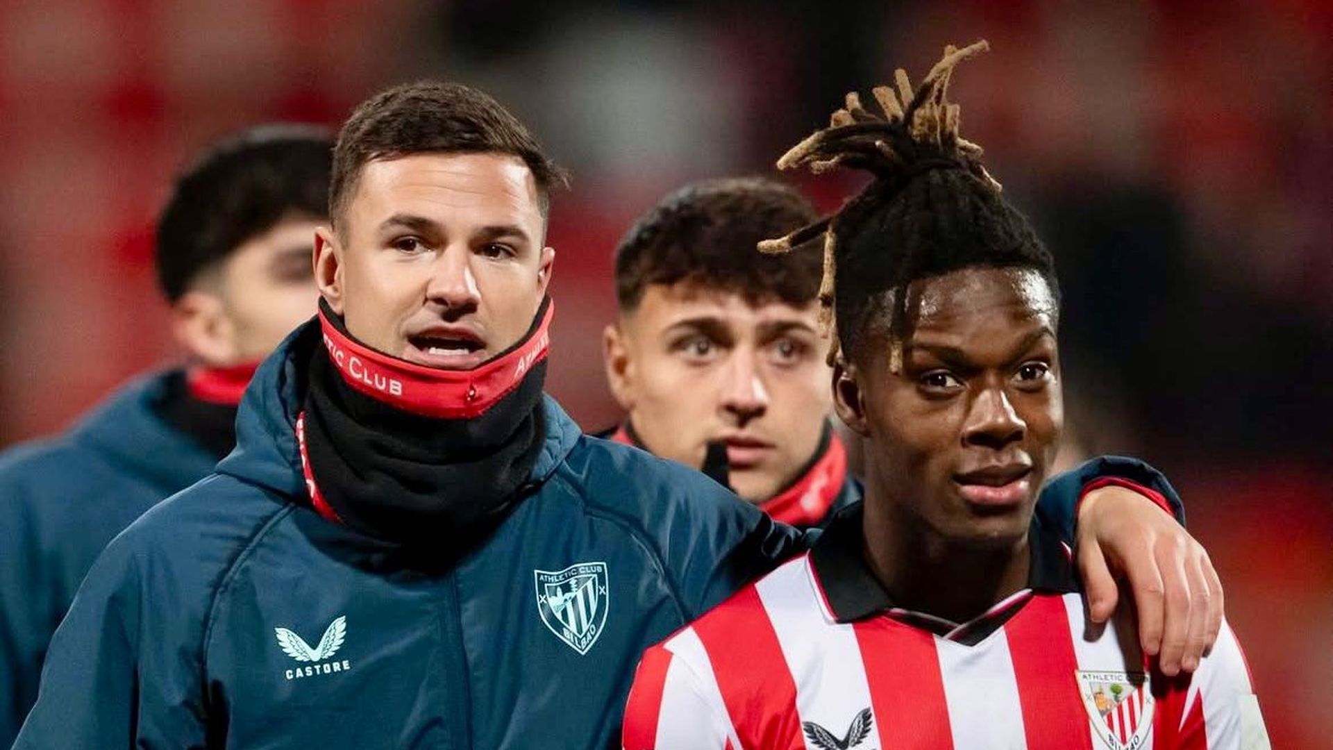 Guruzeta y Nico Williams, tras eliminar en Copa a la Leonesa