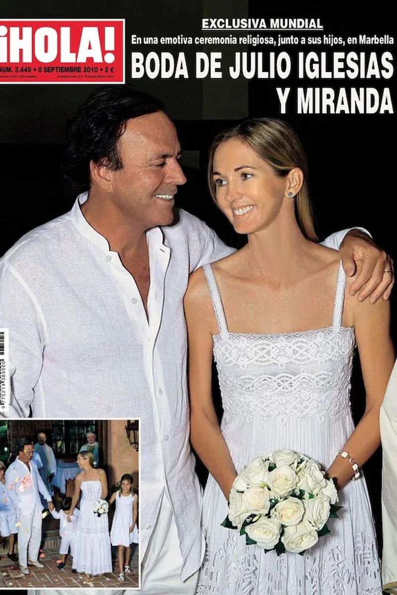 La portada de la revista ¡Hola! en 2010 con la boda de Julio y Miranda