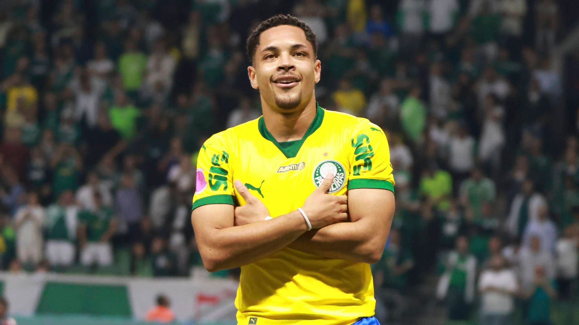 Vitor Roque durante un partido de Palmeiras Vitor Roque durante un partido de Palmeiras