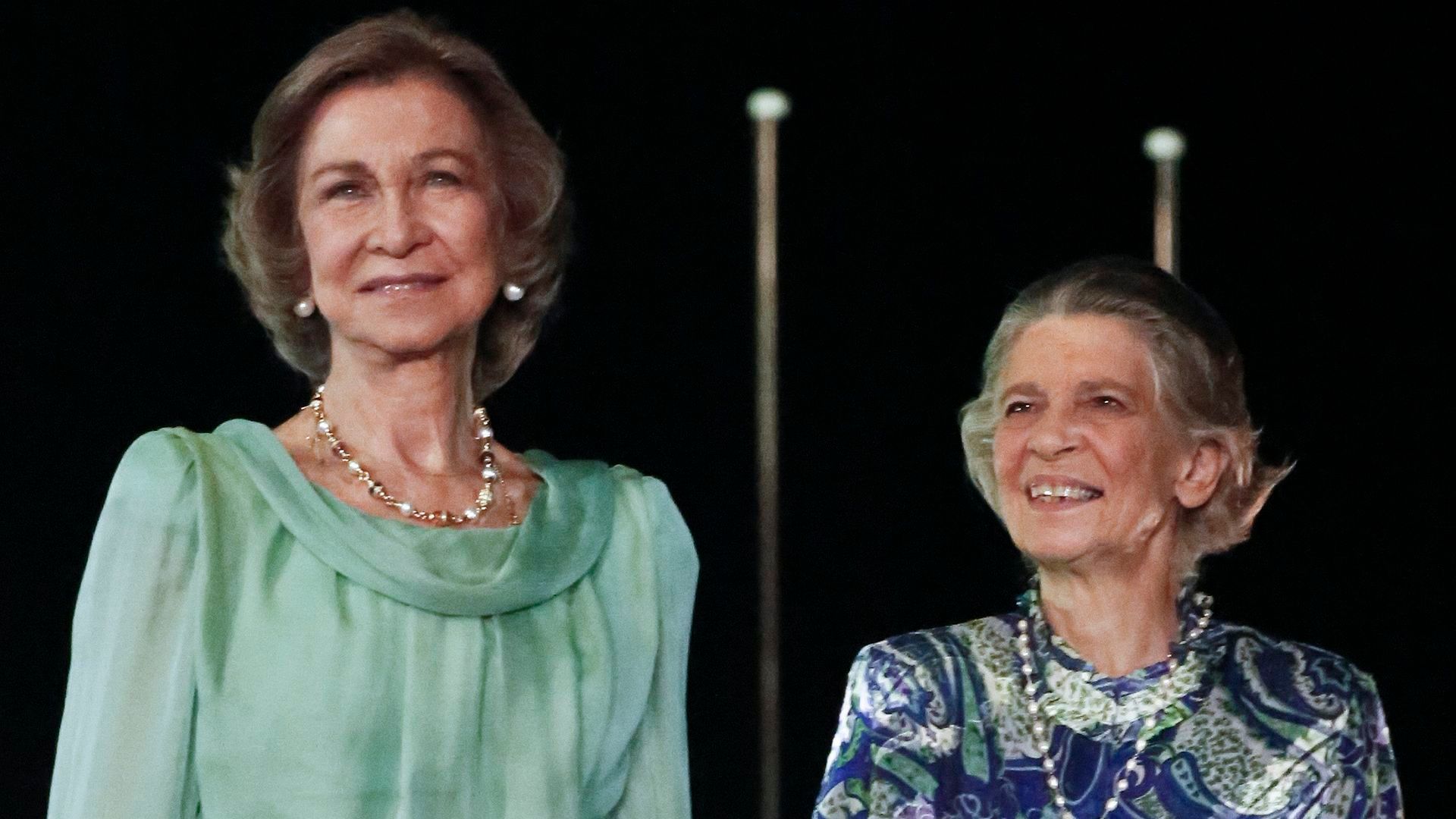 La reina Sofía y su hermana, Irene de Grecia