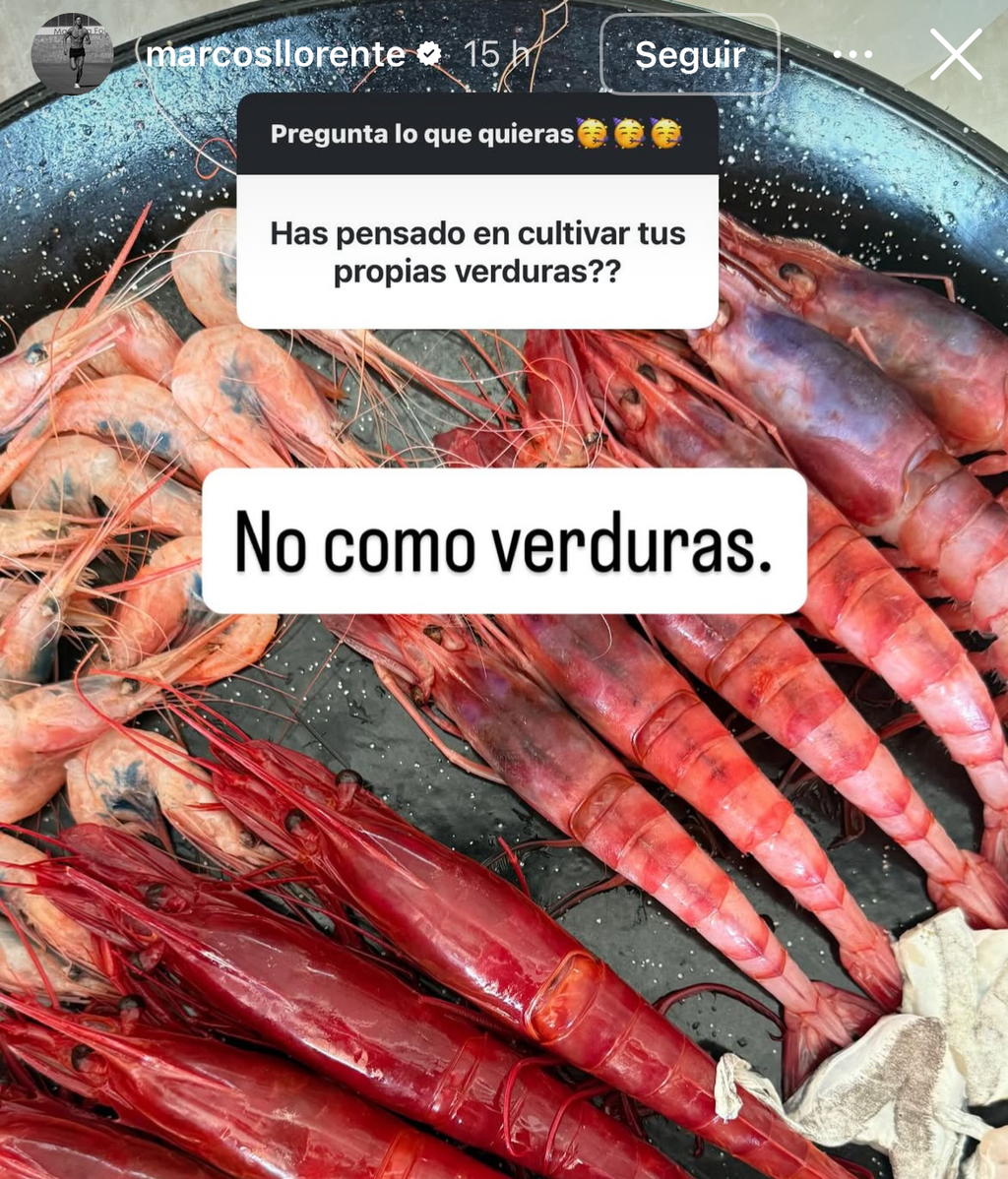 Marcos Llorente asegura no comer verduras