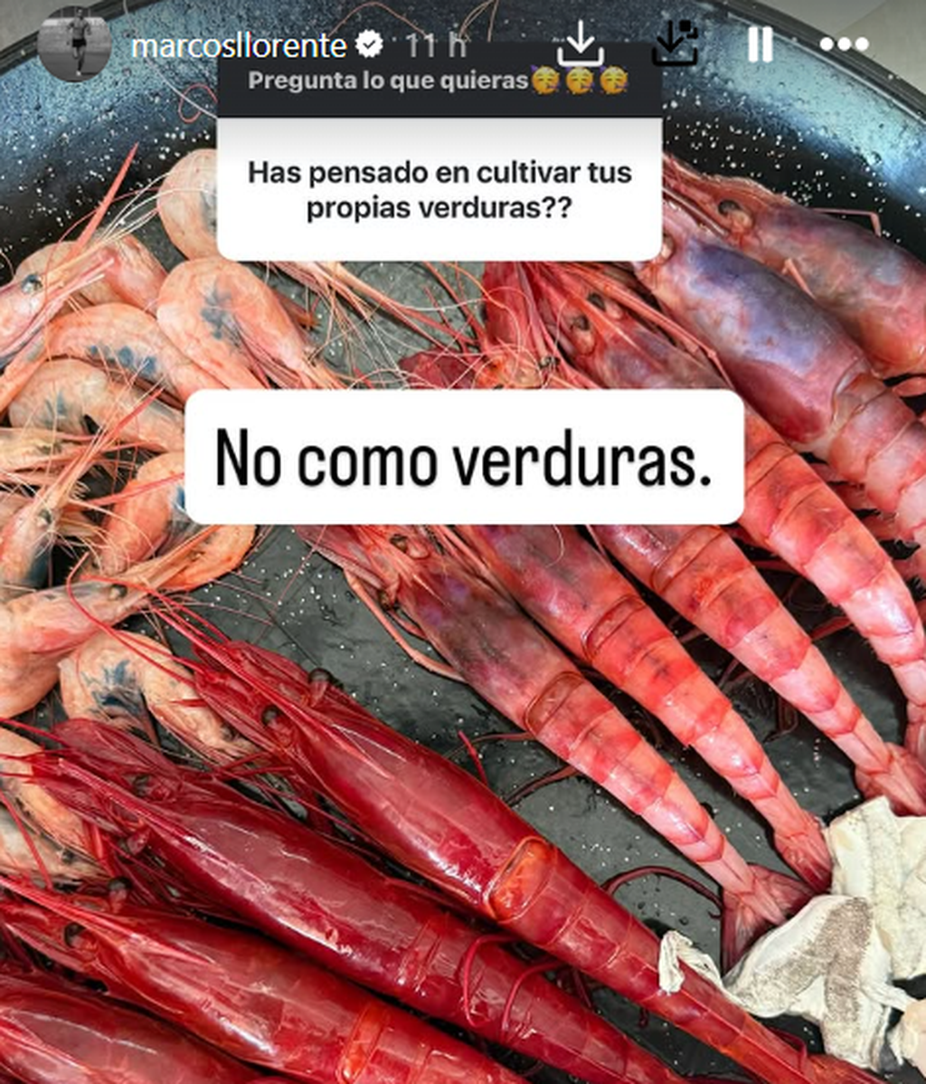 Marcos Llorente no come verduras