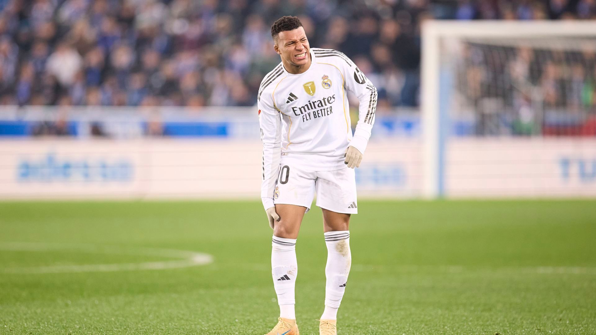 Mbappé durante un partido del Real Madrid