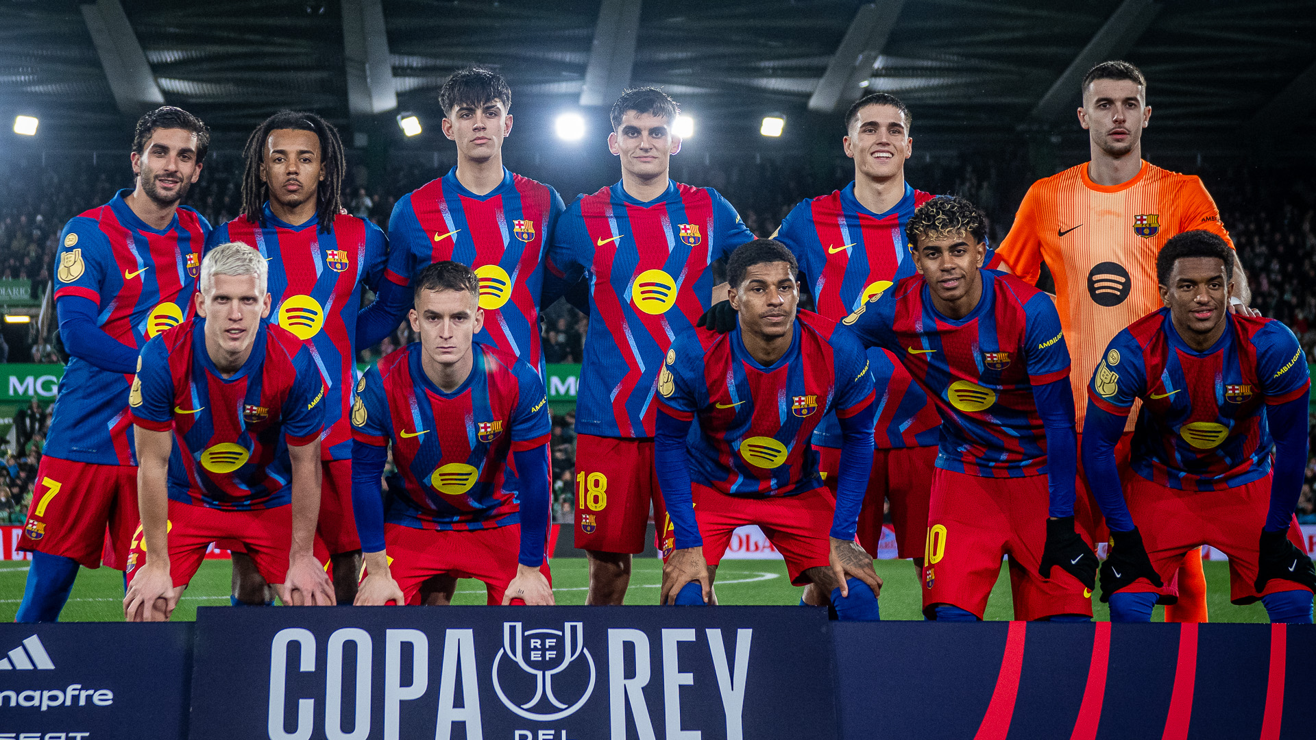 El once del Barcelona ante el Racing El once del Barcelona ante el Racing