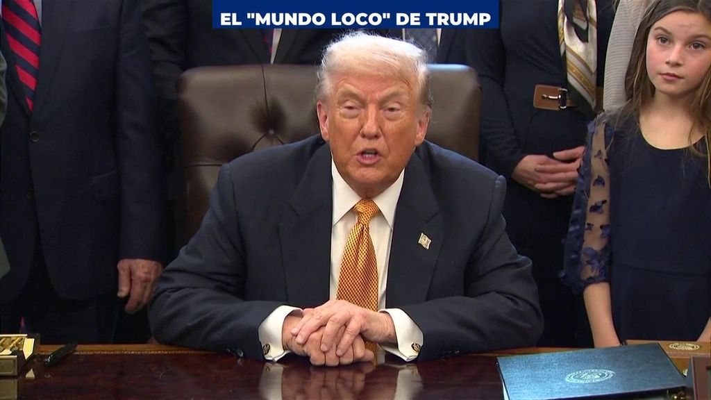 Trump reconoce que "el mundo está loco" y la jefa de la diplomacia de la UE que está "para darse a la bebida"