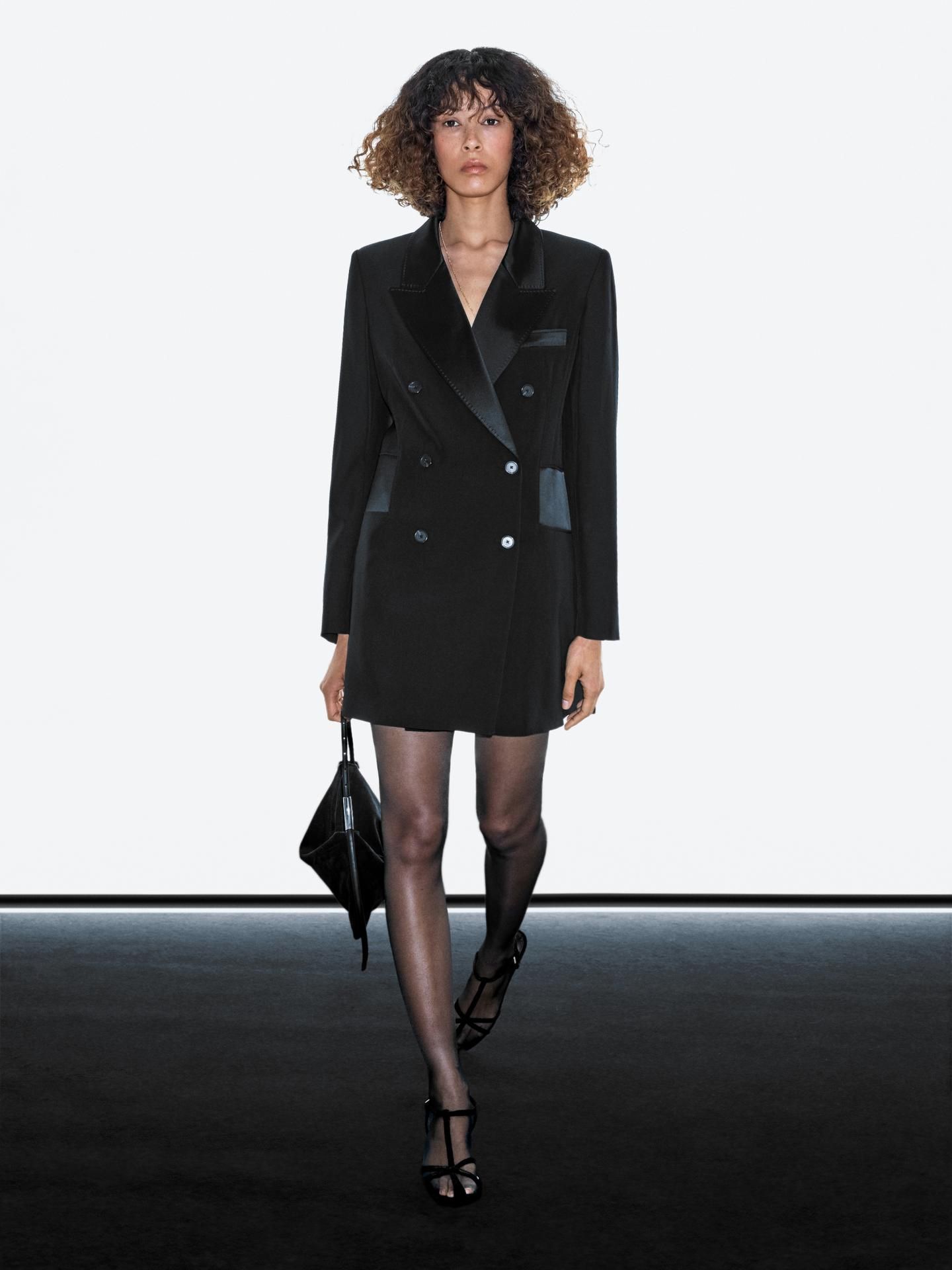 Vestido blazer de terciopelo