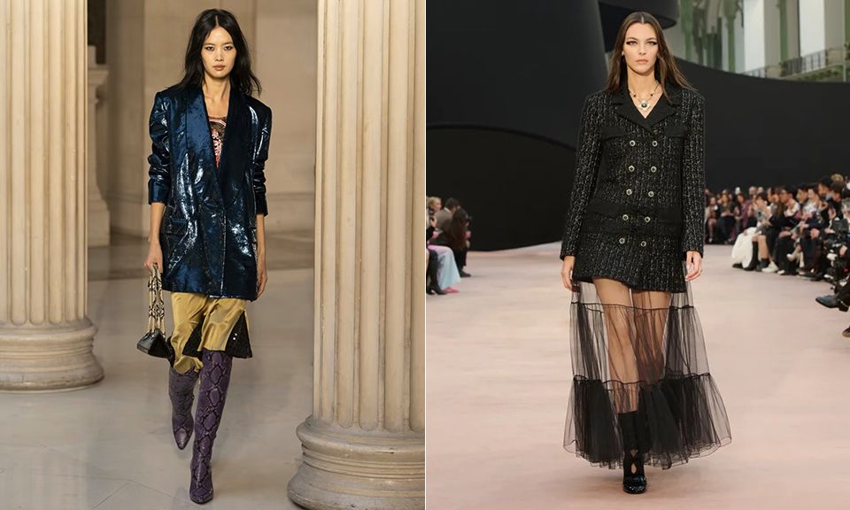 Vestido blazer en las pasarelas