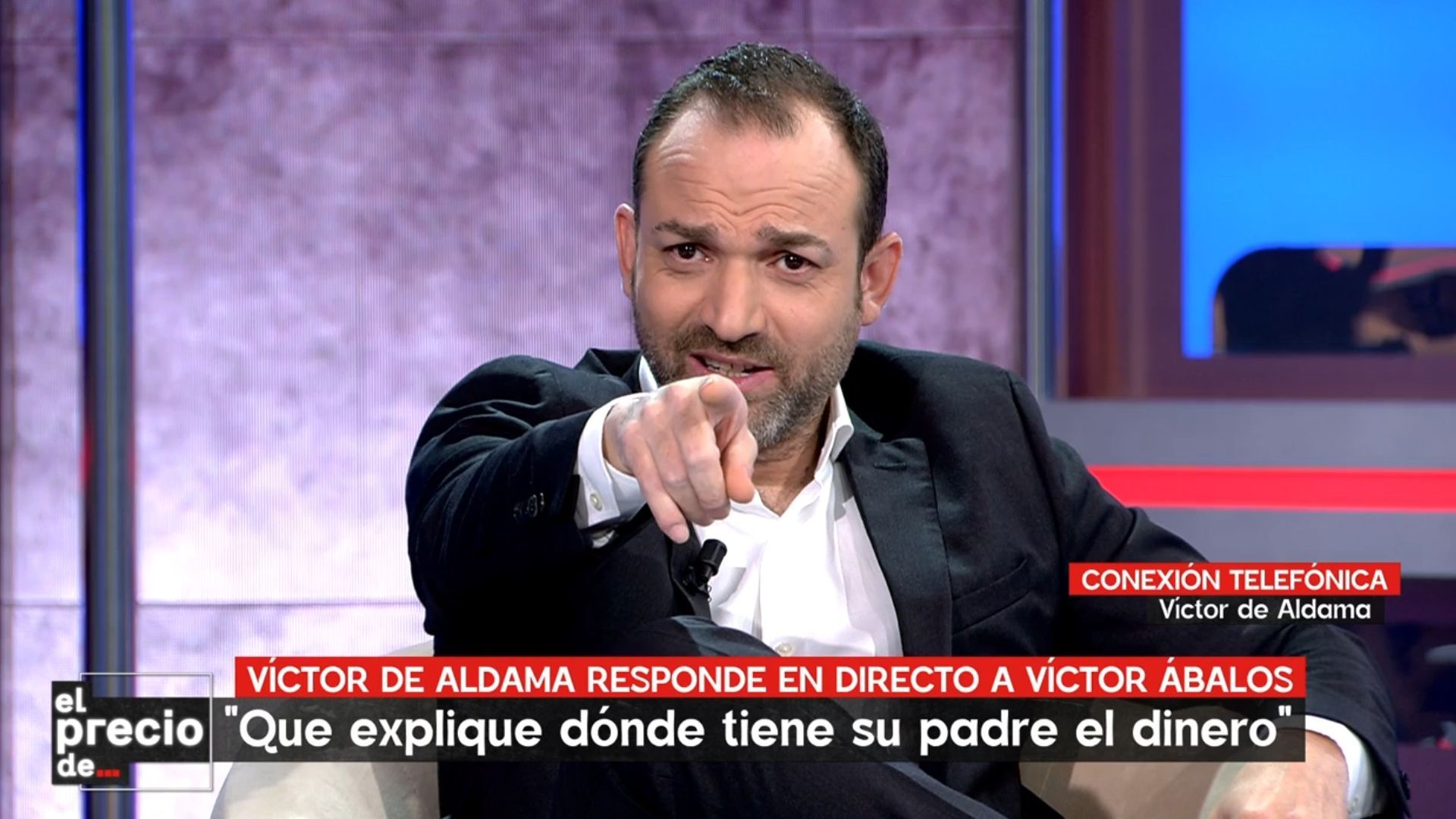 Víctor Ábalos y Aldama protagonizan en 'El precio de...' un intenso enfrentamiento: "Le di cuatro millones de euros a tu padre"