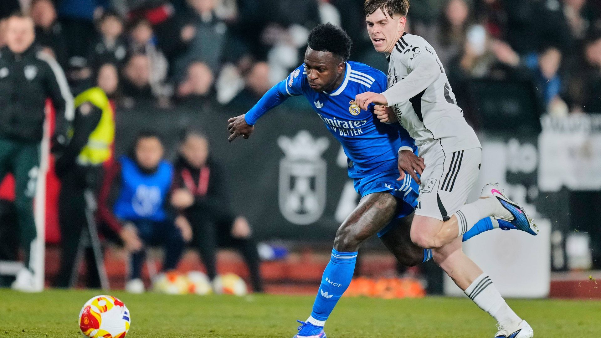Vinicius durante el partido contra el Albacete