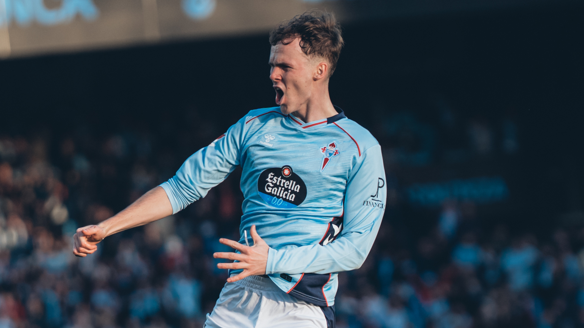 Williot Swedberg celebra un gol ante el Athletic Club