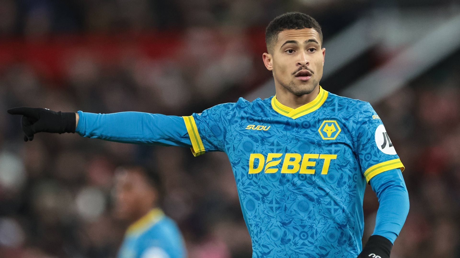 Joao Gomes, en un partido con el Wolverhampton