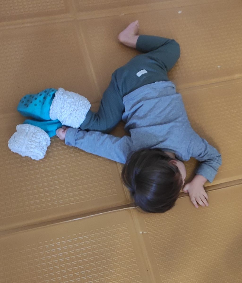 Ian durante una de sus crisis de tetraplejia