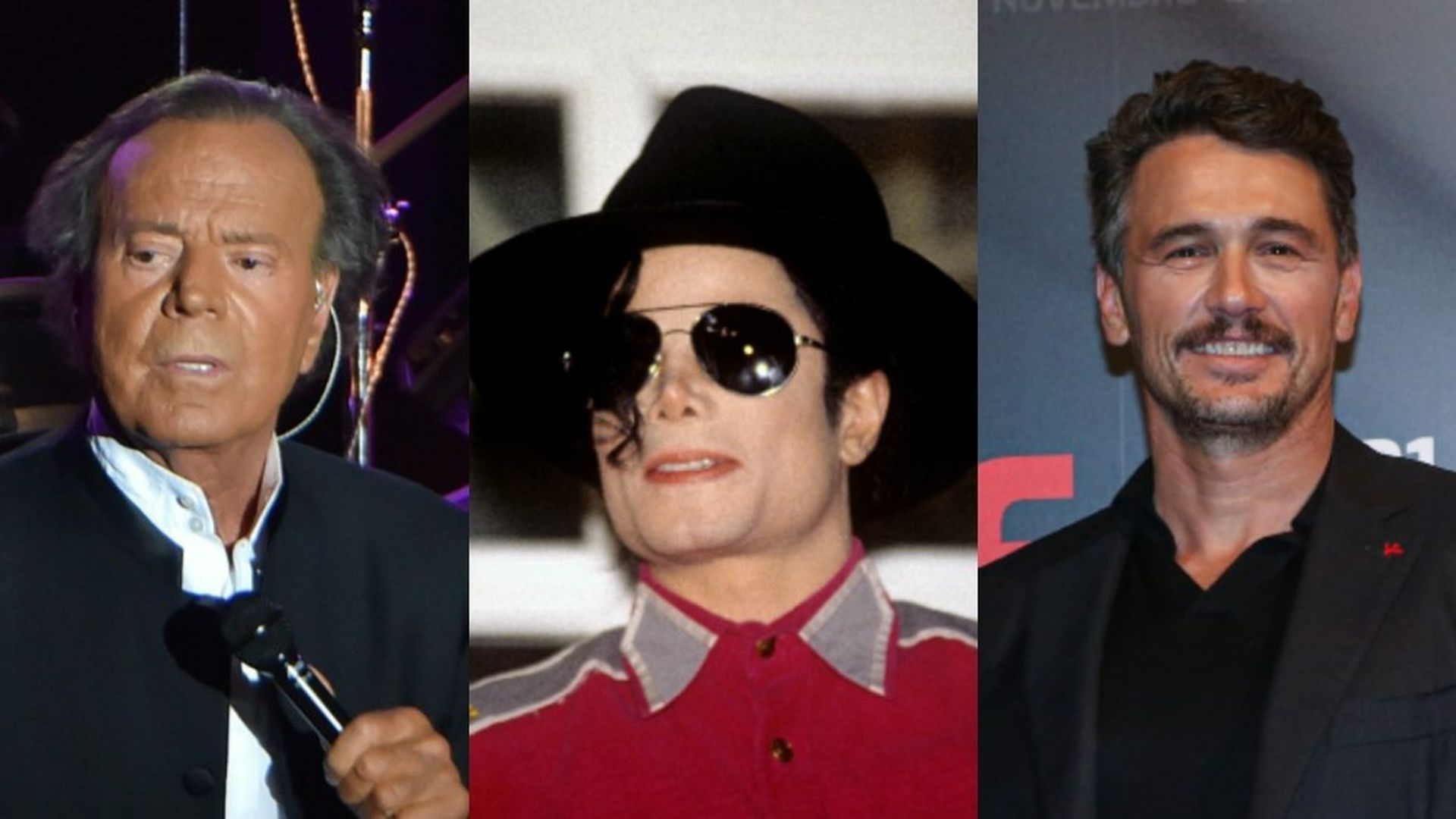 Julio Iglesias, Michael Jackson y James Franco, famosos acusados de delitos sexuales
