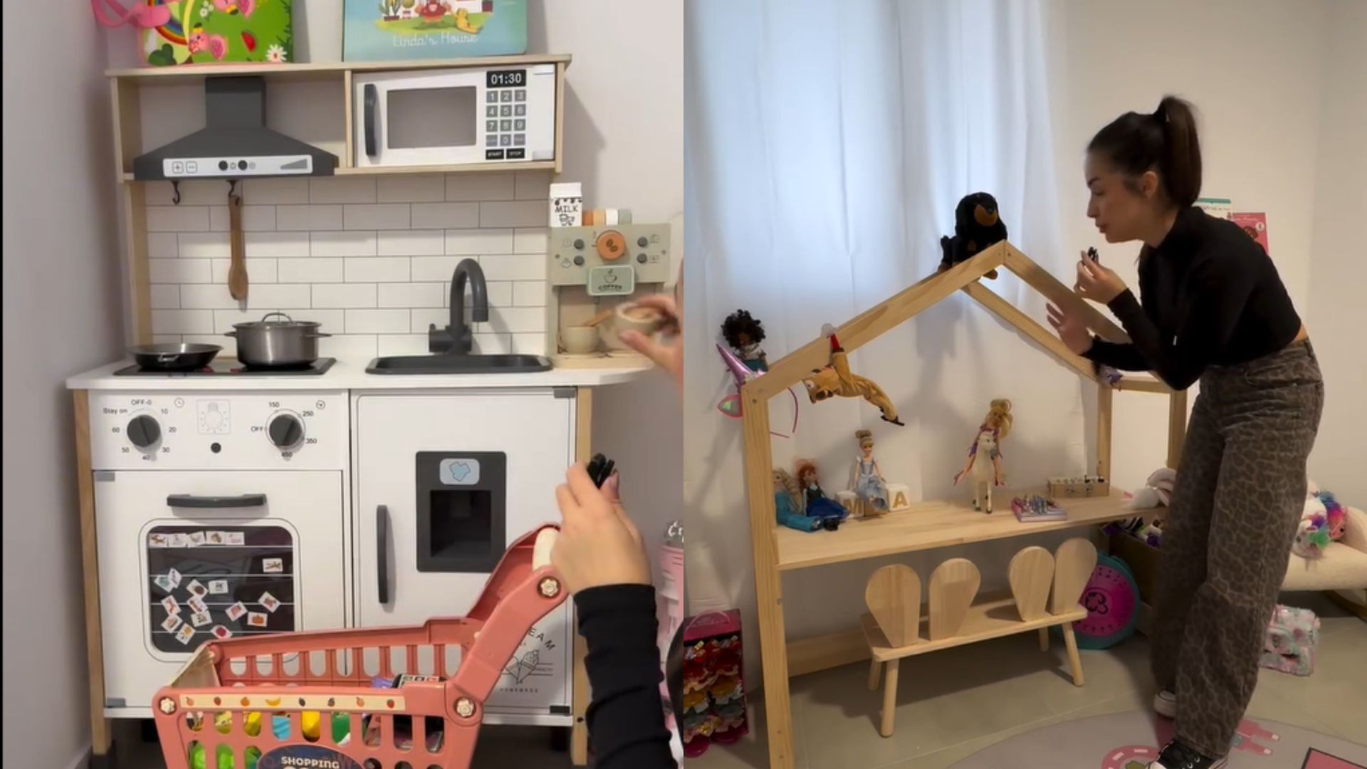 Lucía Sánchez abre las puertas del cuarto de juegos de Mía: Desde una cocina de madera de ensueño hasta un rincón musical